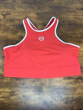 Old Navy Red Sports Bralette with White Trim